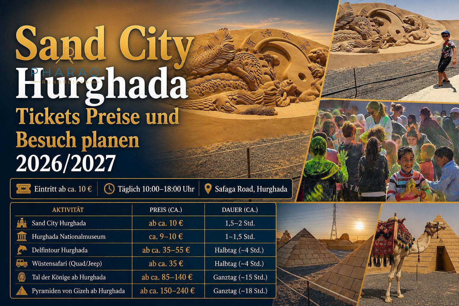 Sand City Hurghada Tickets Preise und Besuch planen 2026/2027