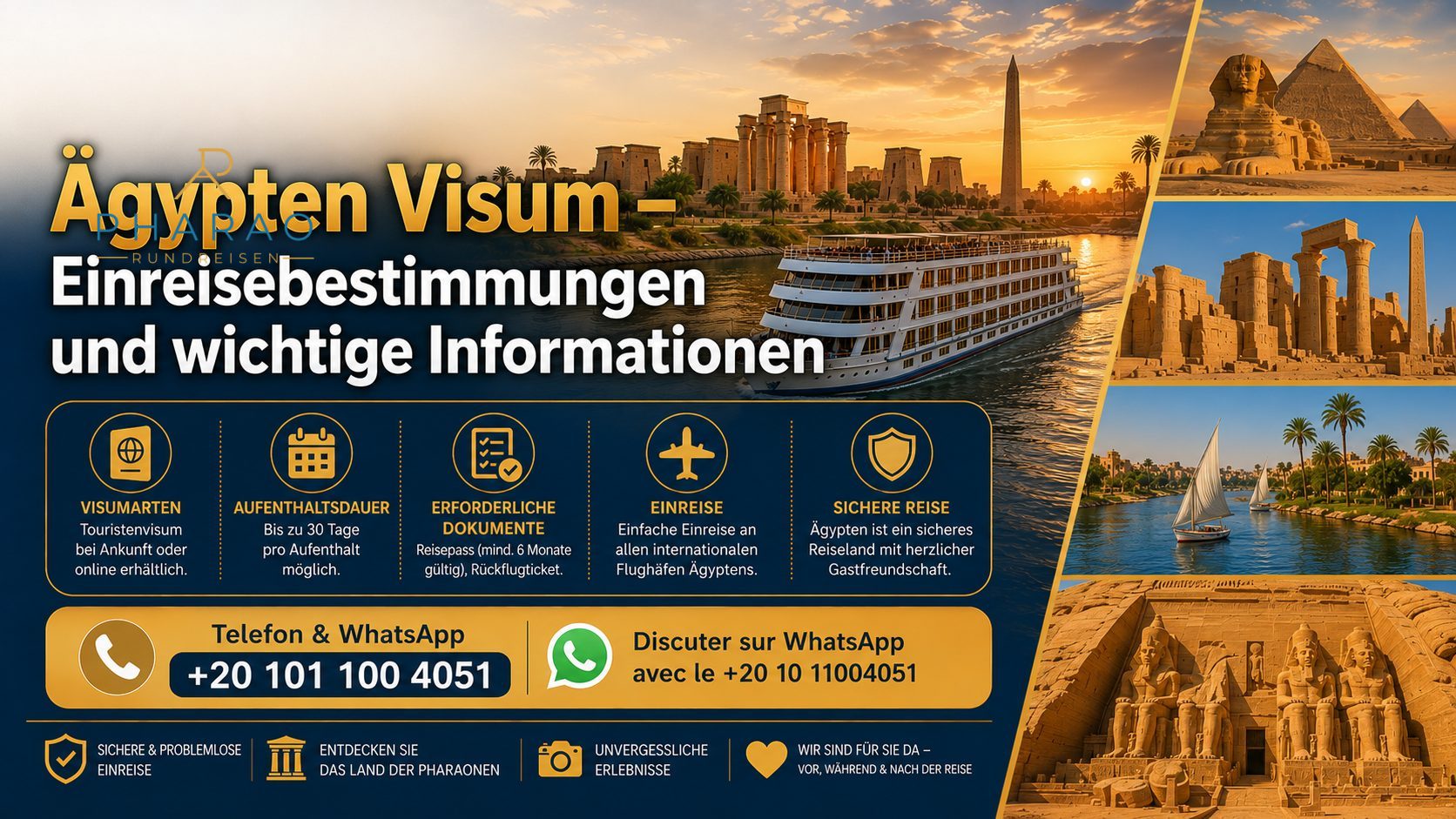 Ägypten Visum – Einreisebestimmungen und wichtige Informationen