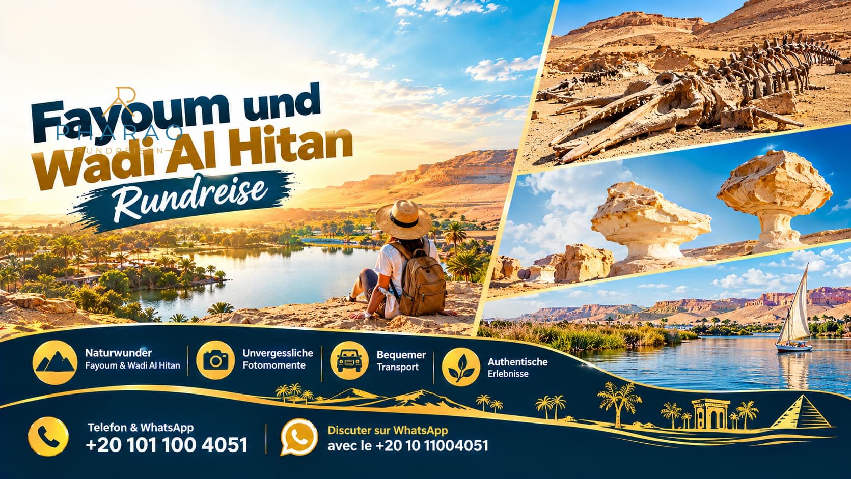 Fayoum und Wadi Al Hitan Rundreise