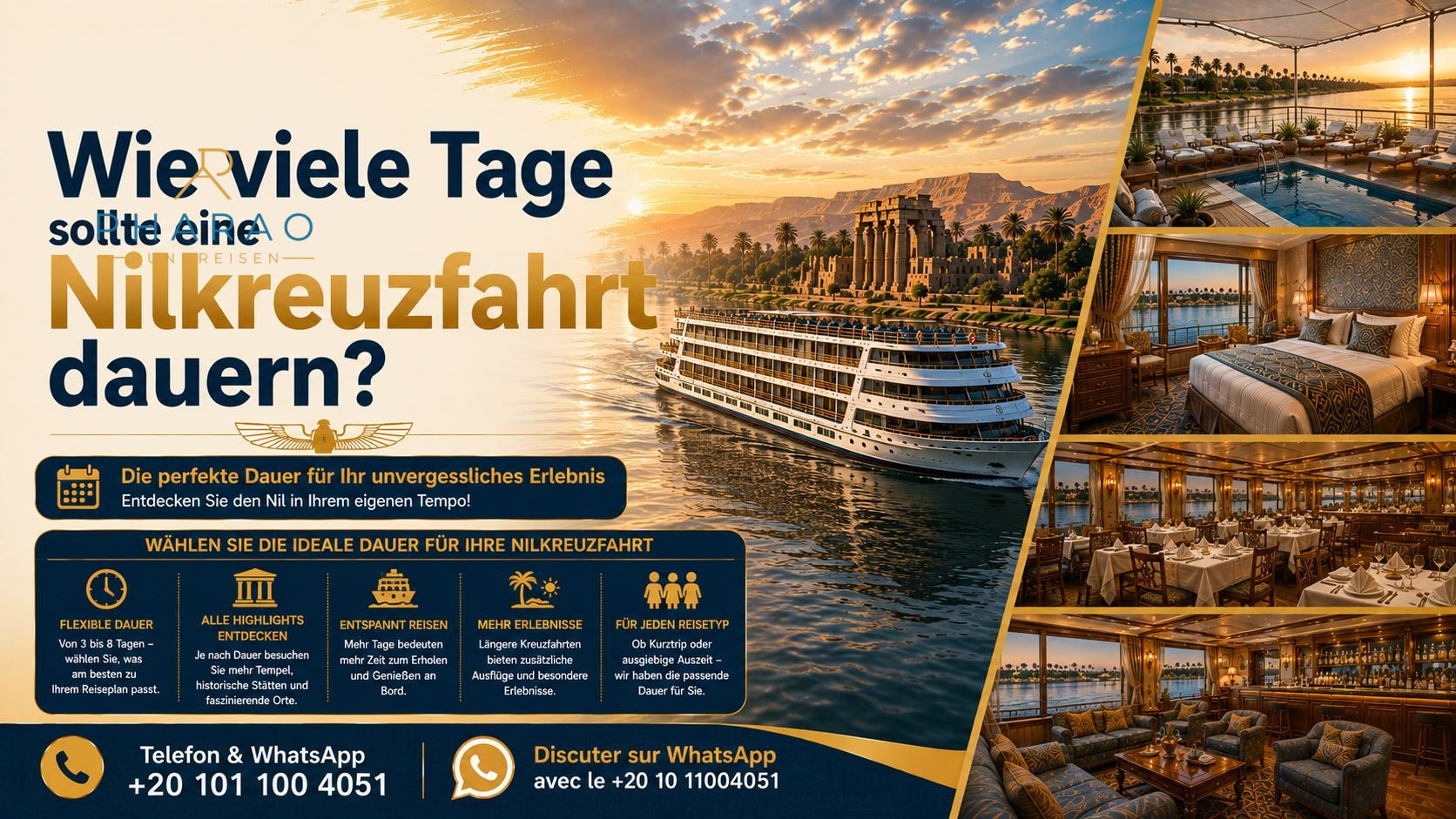 Wie viele Tage sollte eine Nilkreuzfahrt dauern?