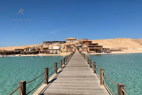 Orange Bay Hurghada Ausflug – Schnorcheln, weißer Sandstrand & Mittagessen
