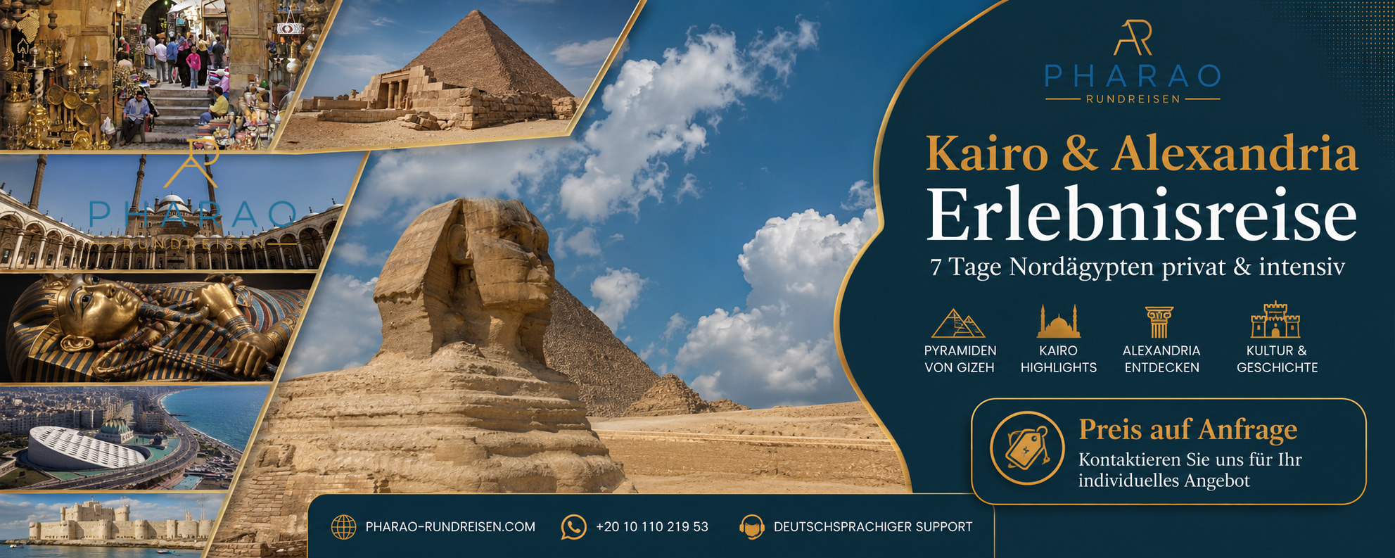 Kairo & Alexandria Erlebnisreise – 7 Tage Nordägypten privat & intensiv Preise