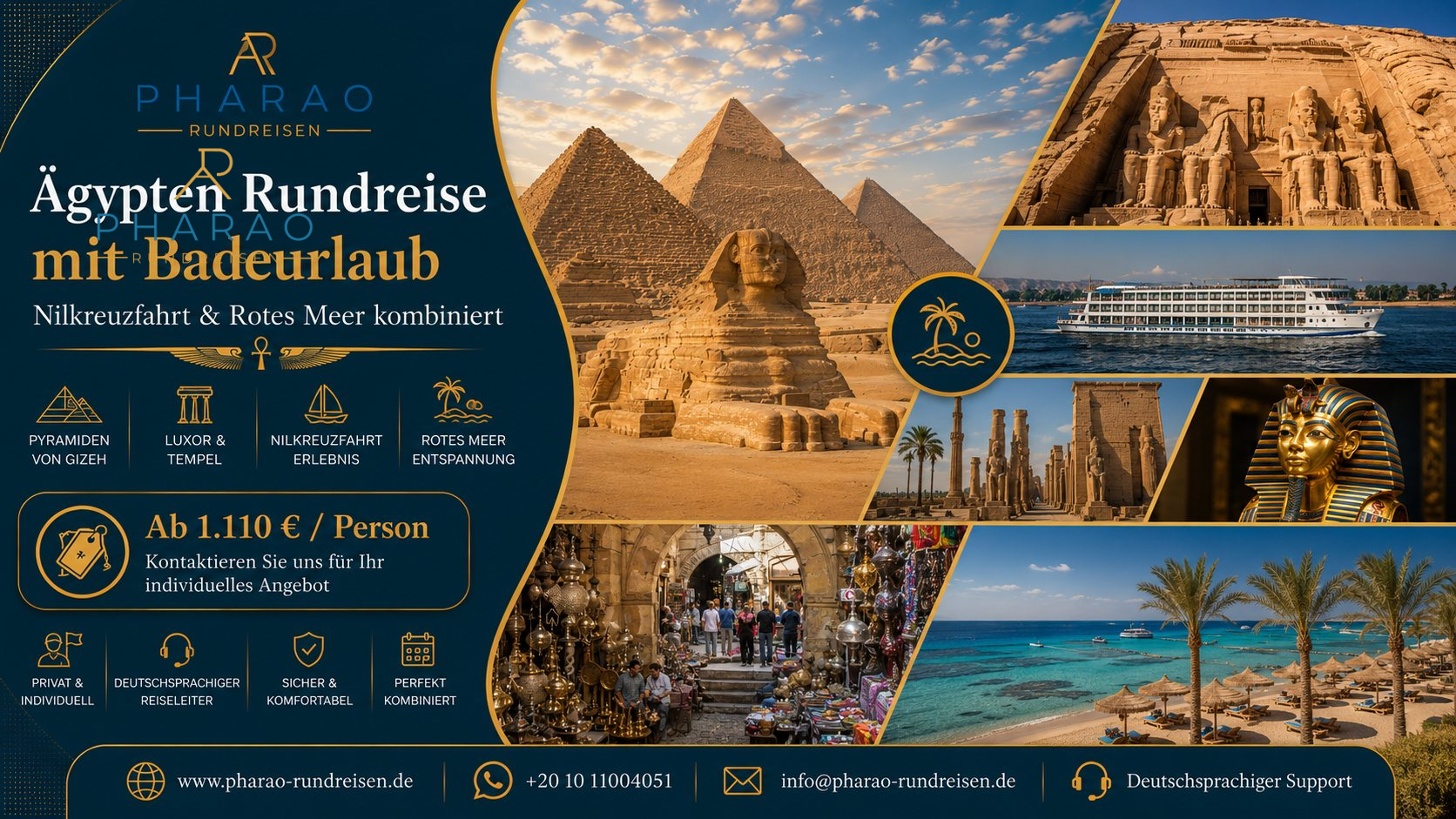 Ägypten Rundreise mit Badeurlaub – Nilkreuzfahrt & Rotes Meer kombiniert Preise