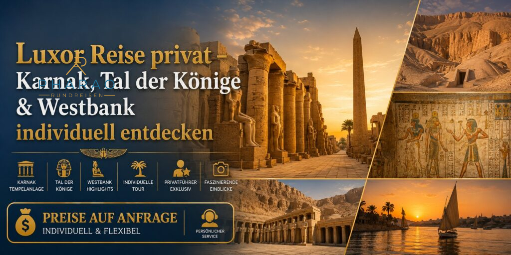 Luxor Reise privat – Karnak, Tal der Könige & Westbank individuell entdecken
