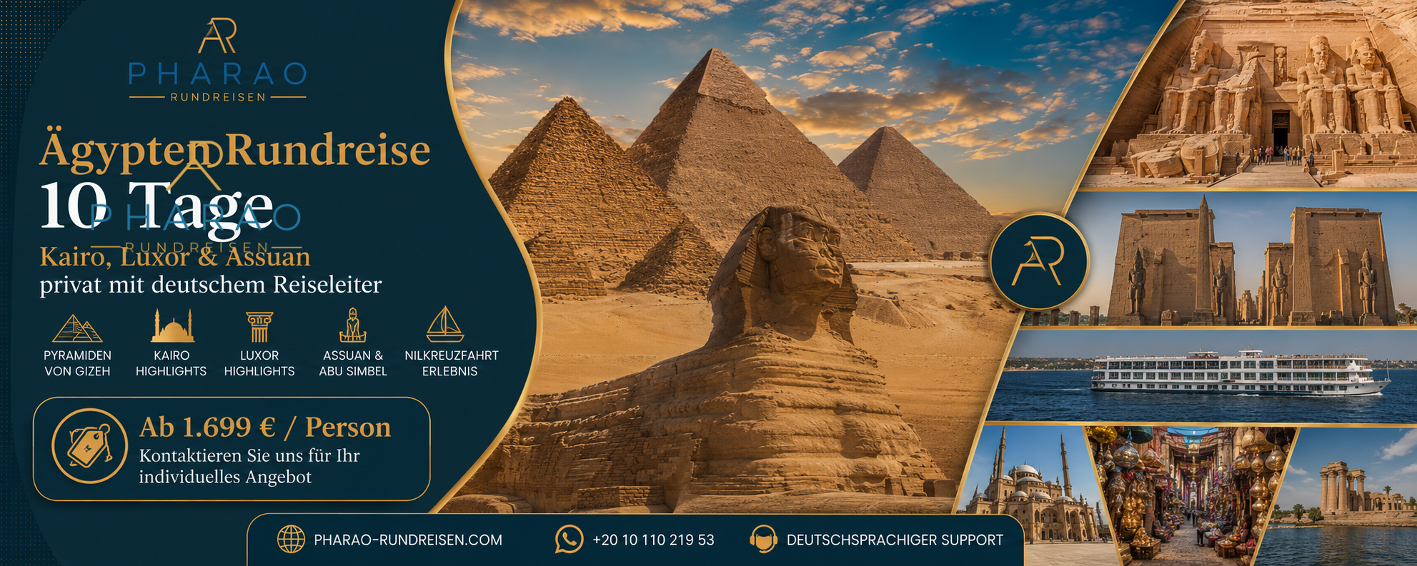 Ägypten Rundreise 10 Tage – Kairo, Luxor & Assuan privat mit deutschem Reiseleiter Preise