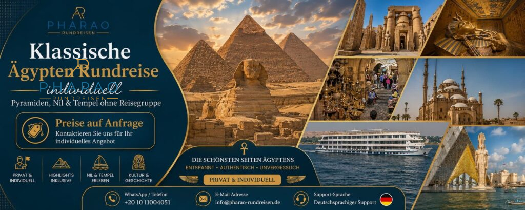 Klassische Ägypten Rundreise individuell – Pyramiden, Nil & Tempel ohne Reisegruppe Preise