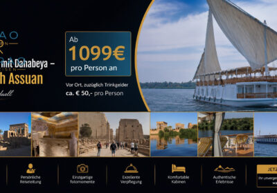 Nilkreuzfahrt mit Dahabeya – Luxor nach Assuan privat & individuell