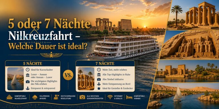 5 oder 7 Nächte Nilkreuzfahrt – Welche Dauer ist ideal?