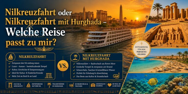 Nilkreuzfahrt oder Nilkreuzfahrt mit Hurghada – Welche Reise passt zu mir?
