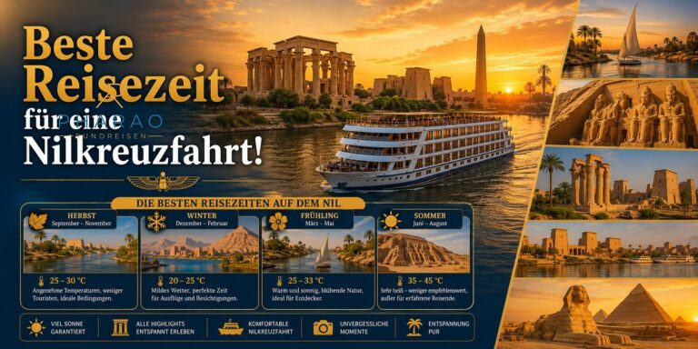 Beste Reisezeit für eine Nilkreuzfahrt!