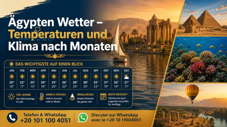 Ägypten Wetter – Temperaturen und Klima nach Monaten