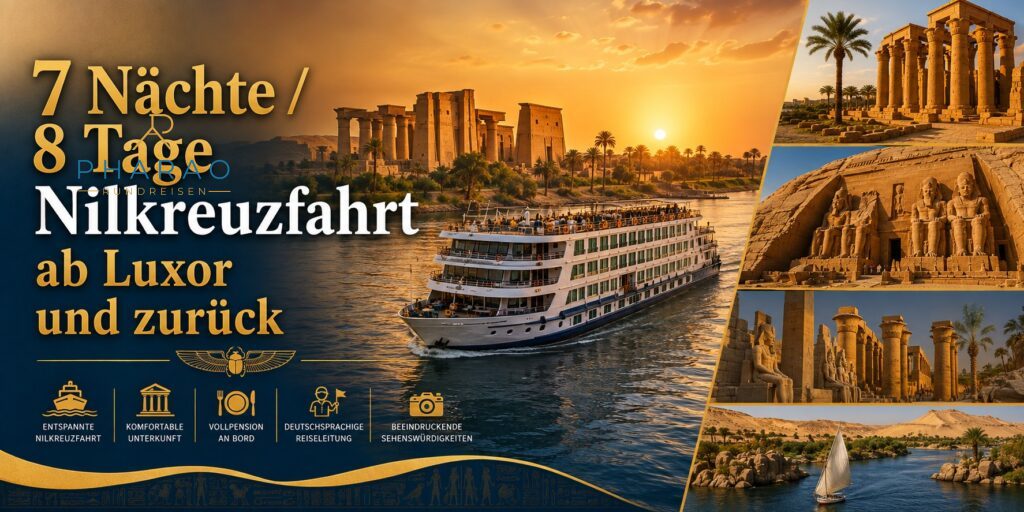 7 Nächte / 8 Tage Nilkreuzfahrt ab Luxor und zurück