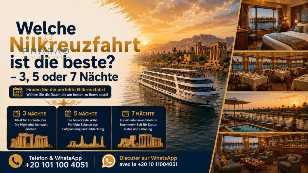 Welche Nilkreuzfahrt ist die beste? – 3, 5 oder 7 Nächte