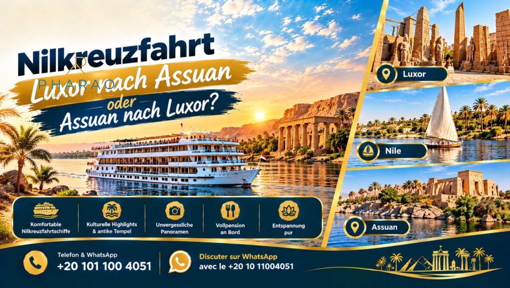 Nilkreuzfahrt Luxor nach Assuan oder Assuan nach Luxor?