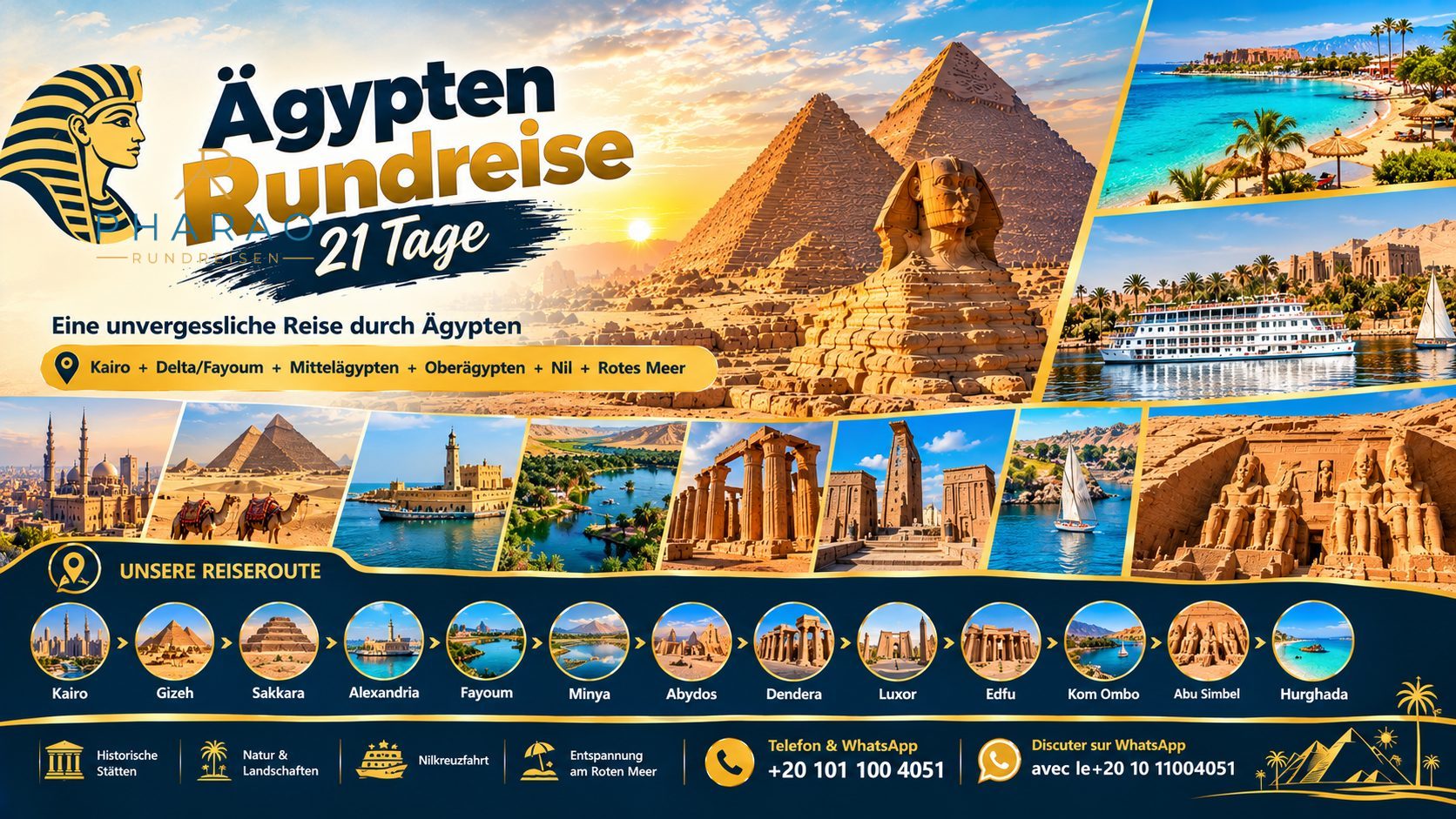 Ägypten Rundreise 21 Tage