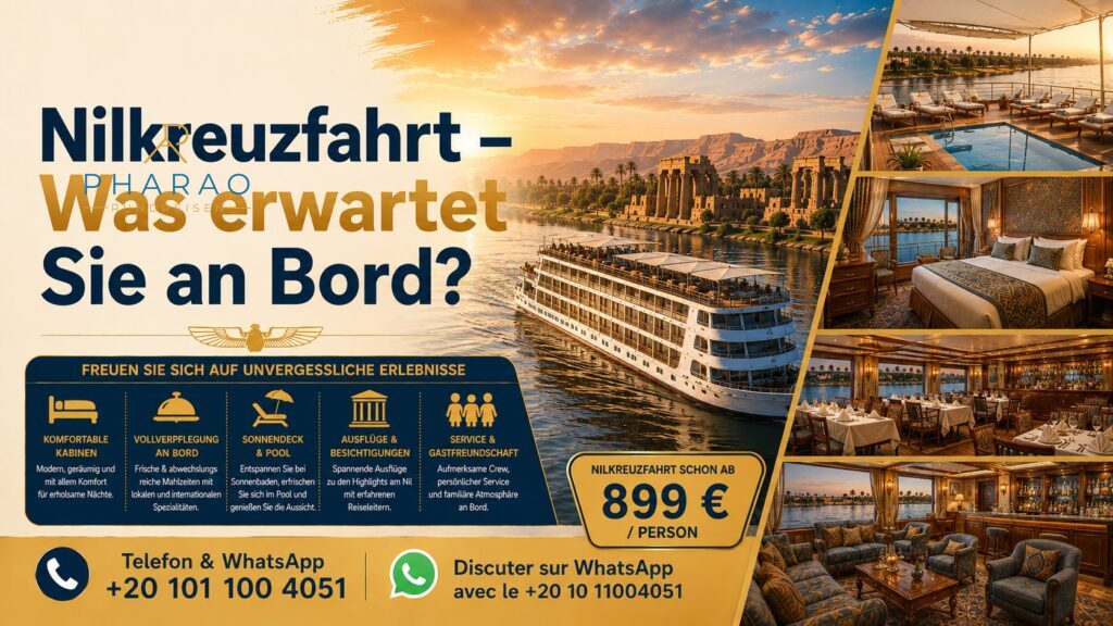 Nilkreuzfahrt – Was erwartet Sie an Bord?