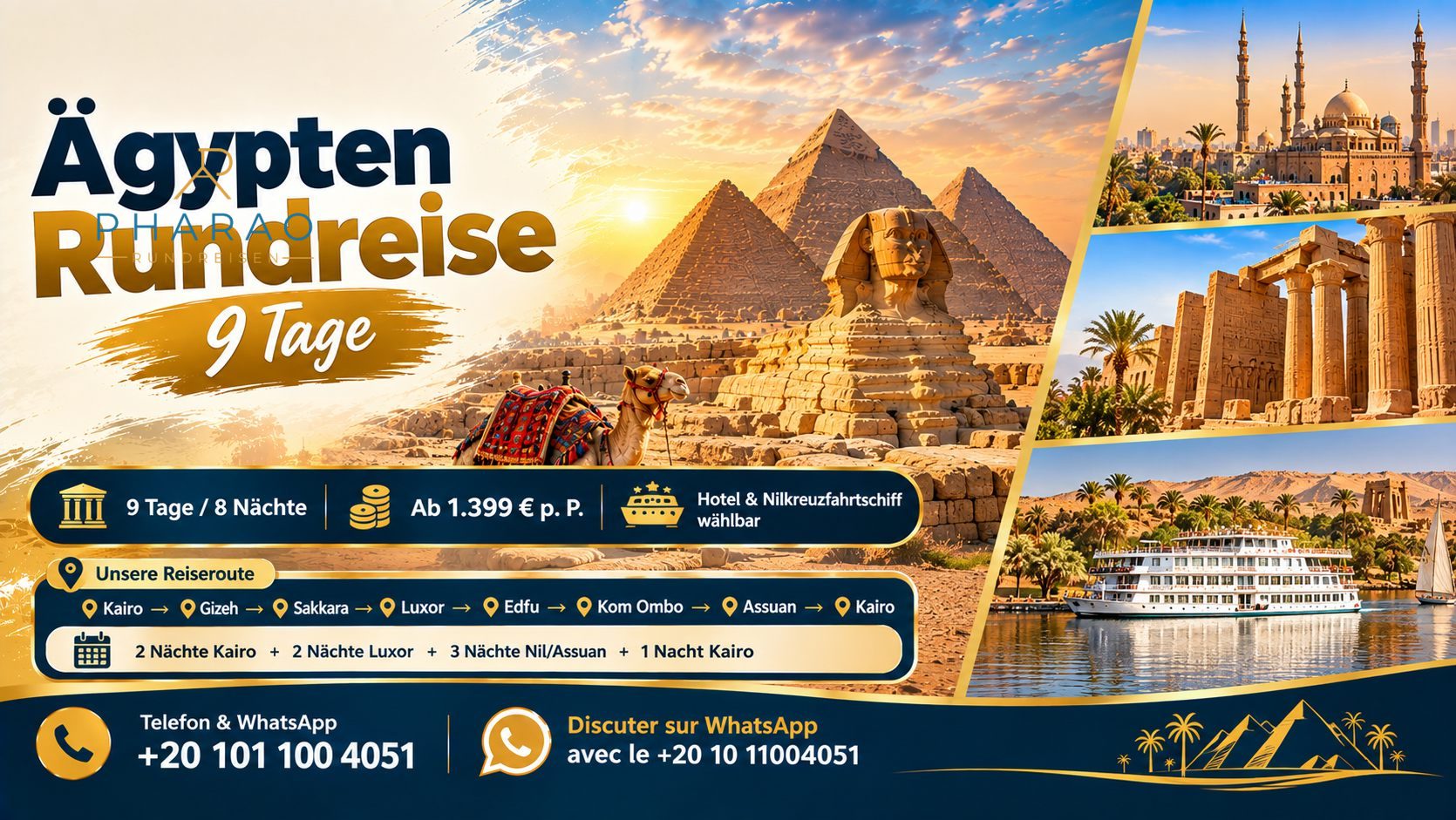 Ägypten Rundreise 9 Tage