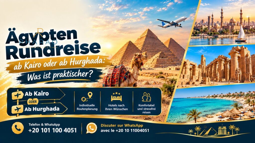 Ägypten Rundreise ab Kairo oder ab Hurghada: Was ist praktischer?