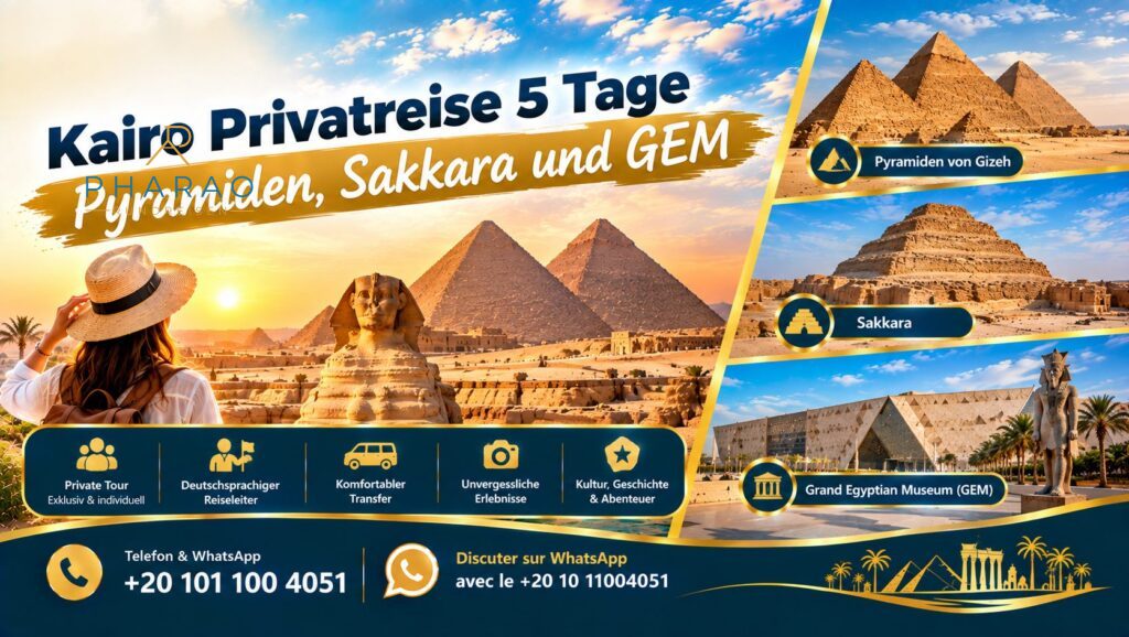 Kairo Privatreise 5 Tage | Pyramiden, Sakkara und GEM