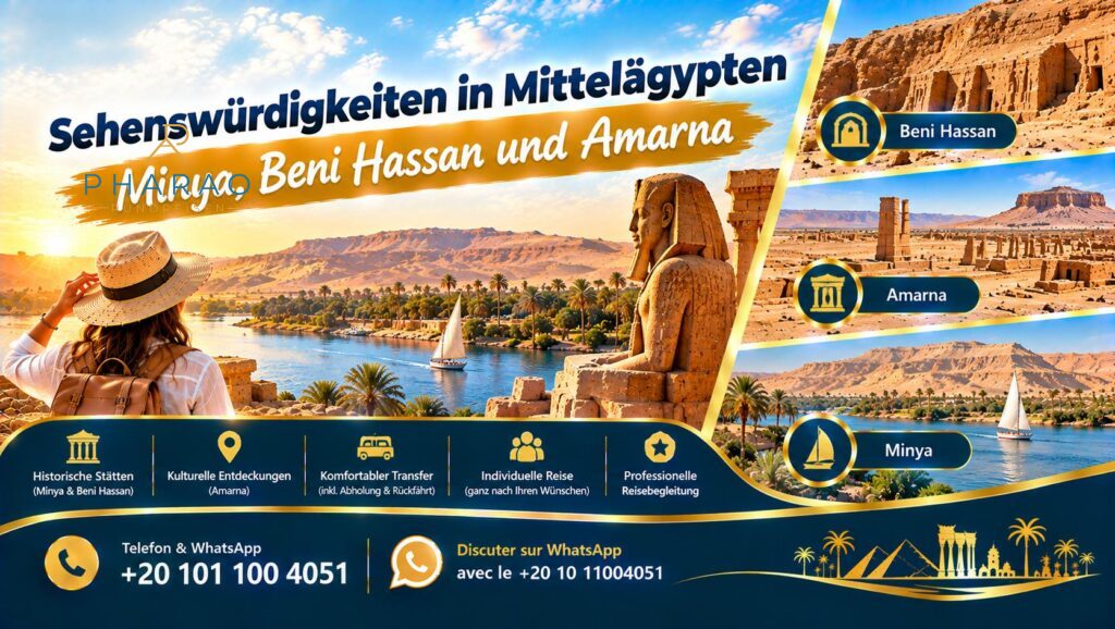 Sehenswürdigkeiten in Mittelägypten | Minya, Beni Hassan und Amarna