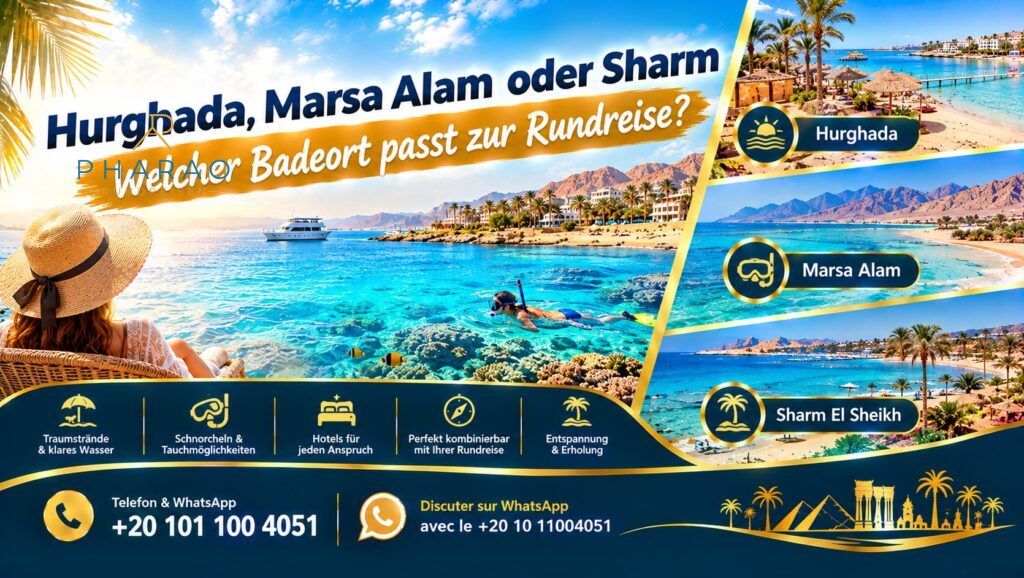 Hurghada, Marsa Alam oder Sharm | Welcher Badeort passt zur Rundreise?